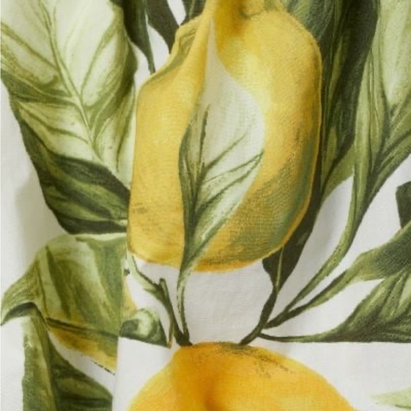 Off the shoulder lemon top h&m crop puff sleeve - Picture 7 of 8